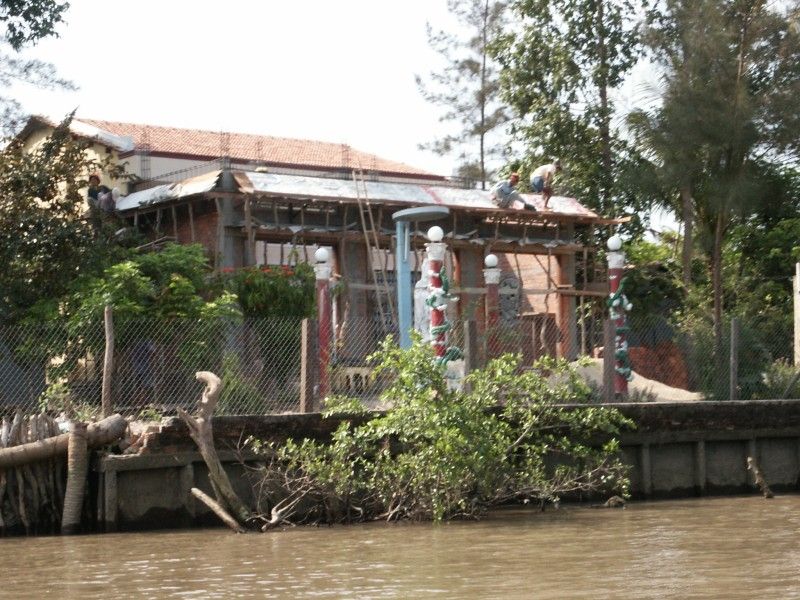 Mekong Delta - Haus am Flussufer